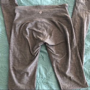 Grey lululemon leggins size 2